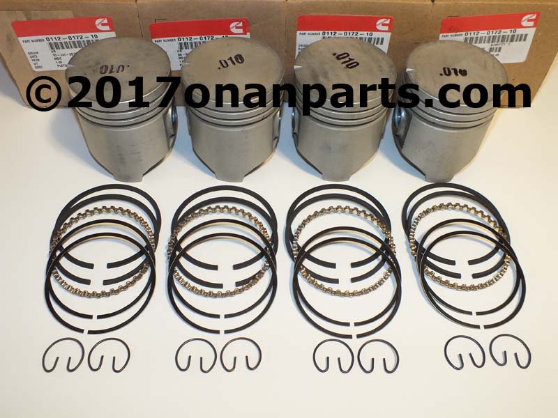 112-0092-10 112-0172-10 New Oversize JC Piston Kit. +.010" 112-0092-10 112-0172-10 New Oversize JC Piston Kit. +.010"