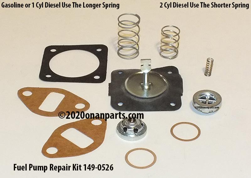 Onan 149-0526 Fuel Pump Rebuild Kit CCK CCKA CCKB NB NHA NHC Onan 149-0526 Fuel Pump Rebuild Kit CCK CCKA CCKB NB NHA NHC