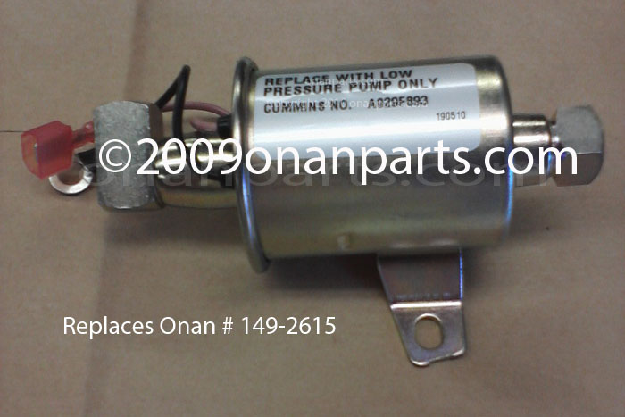 149-2615/A029F893/A047N919 KV Electric Fuel Pump Spec C-K Only 149-2615/A029F893/A047N919 KV Electric Fuel Pump Spec C-K Only