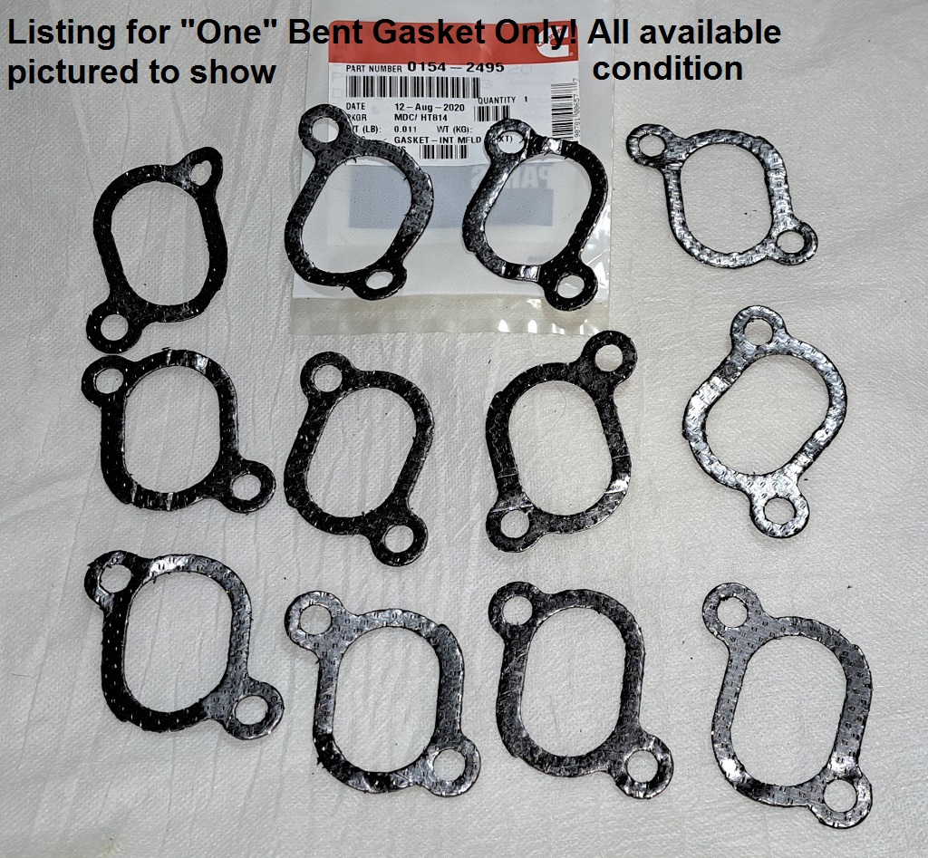154-2495 New Bent, Damaged Intake Gasket B&P Series 154-2495 New Bent, Damaged Intake Gasket B&P Series
