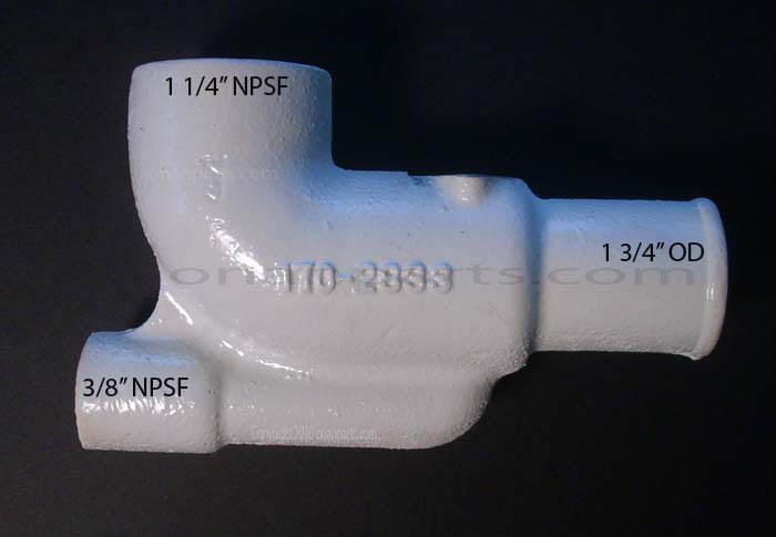 Onan 155-1058 Exhaust Elbow MCCK All Specs + Late Model MDJE Onan 155-1058 Exhaust Elbow MCCK All Specs + Late Model MDJE