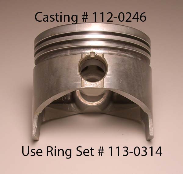112-0186 Used STD Piston B & P Series Casting # 112-0246 112-0186 Used STD Piston B & P Series Casting # 112-0246